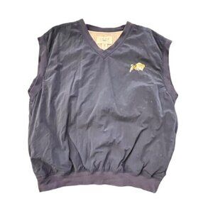 Vintage Naval Academy Midshipmen‎ GOLF VEST Gear for Sports Size XL V-Neck Nylon